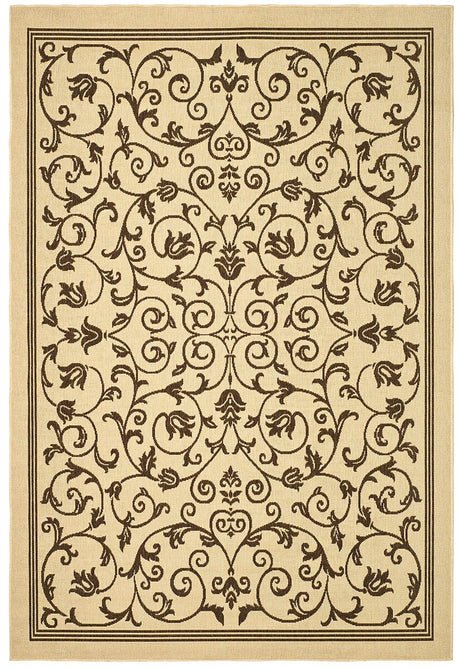 Safavieh Courtyard cy2098 - 3001 Natural / Brown Rugs - Safavieh - cy2098 - 3001 - 6