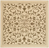 Safavieh Courtyard cy2098 - 3001 Natural / Brown Rugs - Safavieh - cy2098 - 3001 - 7sq