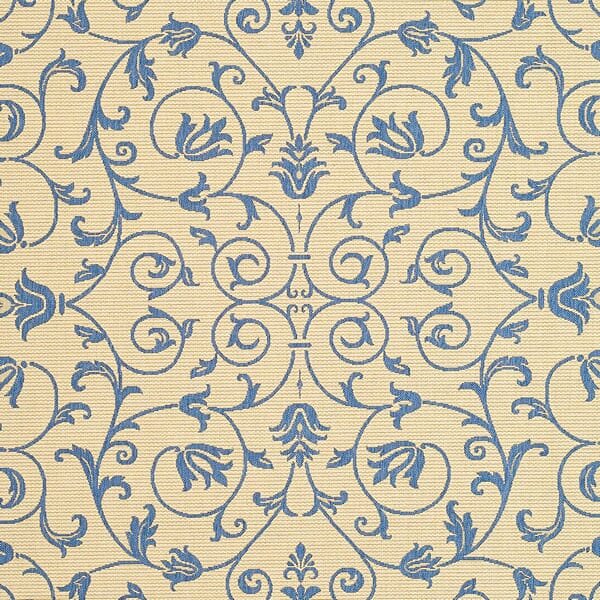 Safavieh Courtyard cy2098 - 3101 Natural / Blue Rugs - Safavieh - cy2098 - 3101 - 0