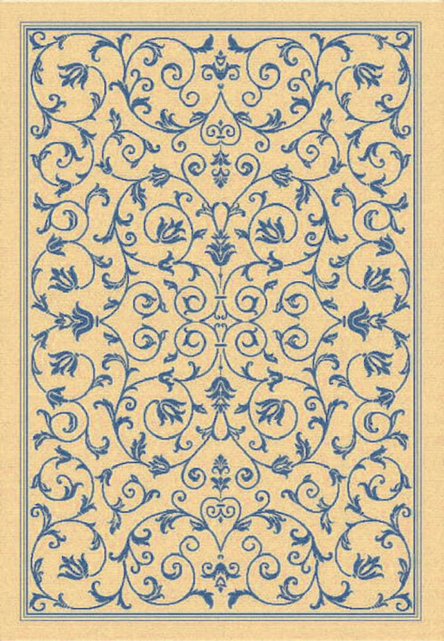 Safavieh Courtyard cy2098 - 3101 Natural / Blue Rugs - Safavieh - cy2098 - 3101 - 0