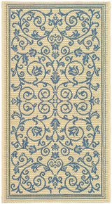 Safavieh Courtyard cy2098 - 3101 Natural / Blue Rugs - Safavieh - cy2098 - 3101 - 6