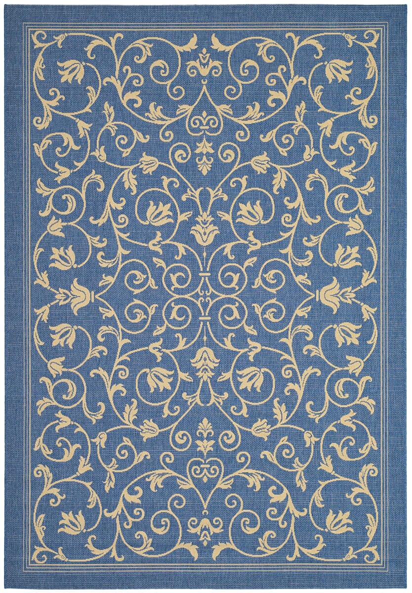 Safavieh Courtyard cy2098 - 3103 Blue / Natural Rugs - Safavieh - cy2098 - 3103 - 2
