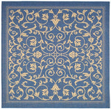 Safavieh Courtyard cy2098 - 3103 Blue / Natural Rugs - Safavieh - cy2098 - 3103 - 7sq