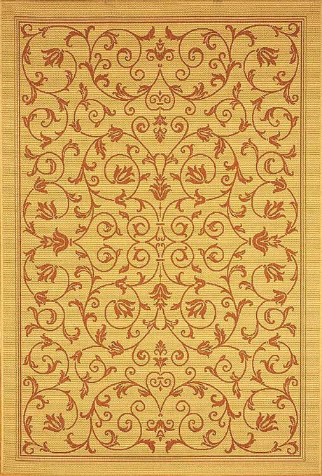 Safavieh Courtyard cy2098 - 3201 Natural / Terra Rugs - Safavieh - cy2098 - 3201 - 0