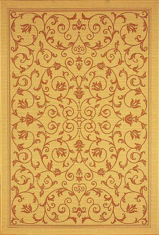 Safavieh Courtyard cy2098 - 3201 Natural / Terra Rugs - Safavieh - cy2098 - 3201 - 0