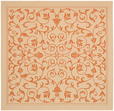 Safavieh Courtyard cy2098 - 3201 Natural / Terra Rugs - Safavieh - cy2098 - 3201 - 7sq