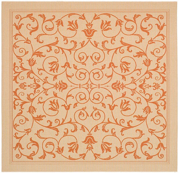 Safavieh Courtyard cy2098 - 3201 Natural / Terra Rugs - Safavieh - cy2098 - 3201 - 7sq