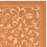 Safavieh Courtyard cy2098 - 3202 Terracotta / Natural Rugs - Safavieh - cy2098 - 3202 - 2