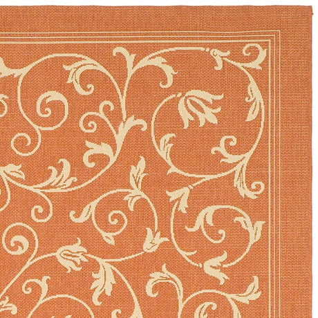 Safavieh Courtyard cy2098 - 3202 Terracotta / Natural Rugs - Safavieh - cy2098 - 3202 - 2