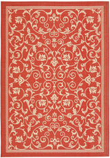 Safavieh Courtyard Cy2098 - 3707 Red / Natural Rugs - Safavieh - cy2098 - 3707 - 2