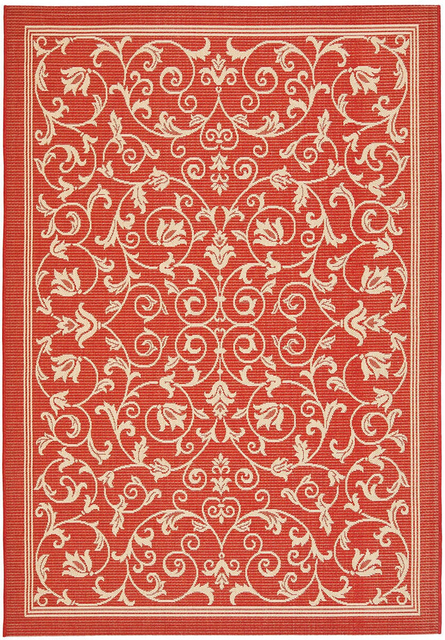 Safavieh Courtyard Cy2098 - 3707 Red / Natural Rugs - Safavieh - cy2098 - 3707 - 2