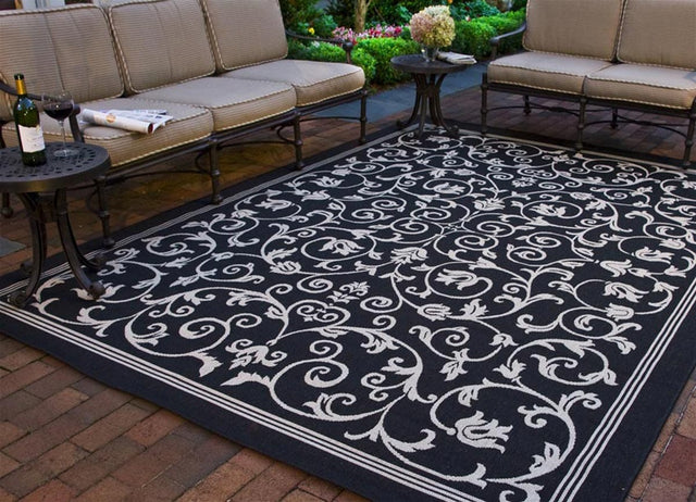 Safavieh Courtyard cy2098 - 3908 Black / Sand Rugs - Safavieh - cy2098 - 3908 - 0