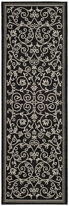 Safavieh Courtyard cy2098 - 3908 Black / Sand Rugs - Safavieh - cy2098 - 3908 - 27