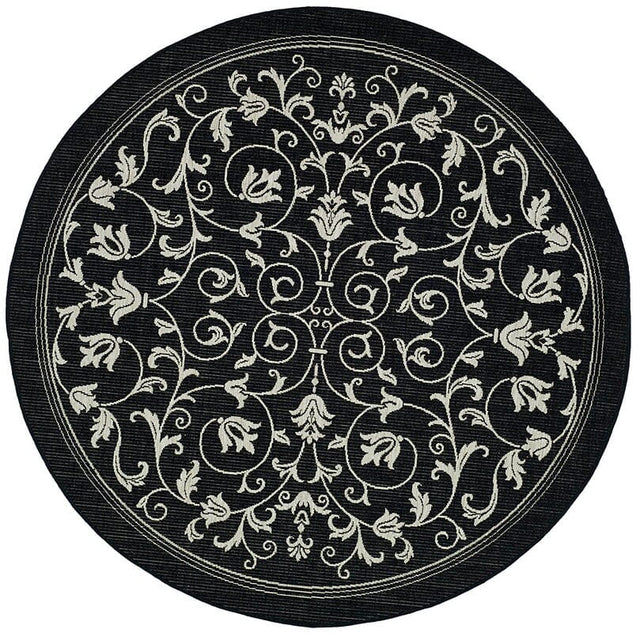 Safavieh Courtyard cy2098 - 3908 Black / Sand Rugs - Safavieh - cy2098 - 3908 - 6