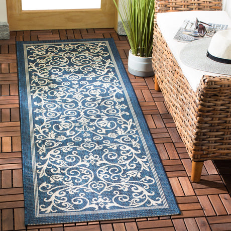 Safavieh Courtyard Cy2098 Navy/Beige Rug - Safavieh - cy2098 - 268 - 4r