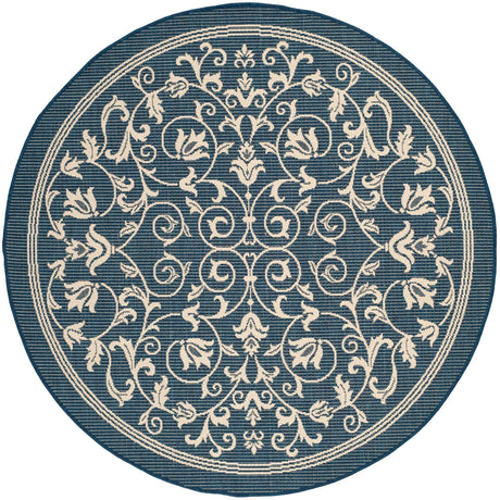 Safavieh Courtyard Cy2098 Navy/Beige Rug - Safavieh - cy2098 - 268 - 4r