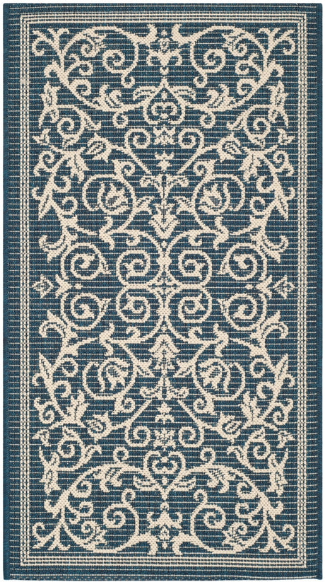 Safavieh Courtyard Cy2098 Navy/Beige Rug - Safavieh - cy2098 - 268 - 4r
