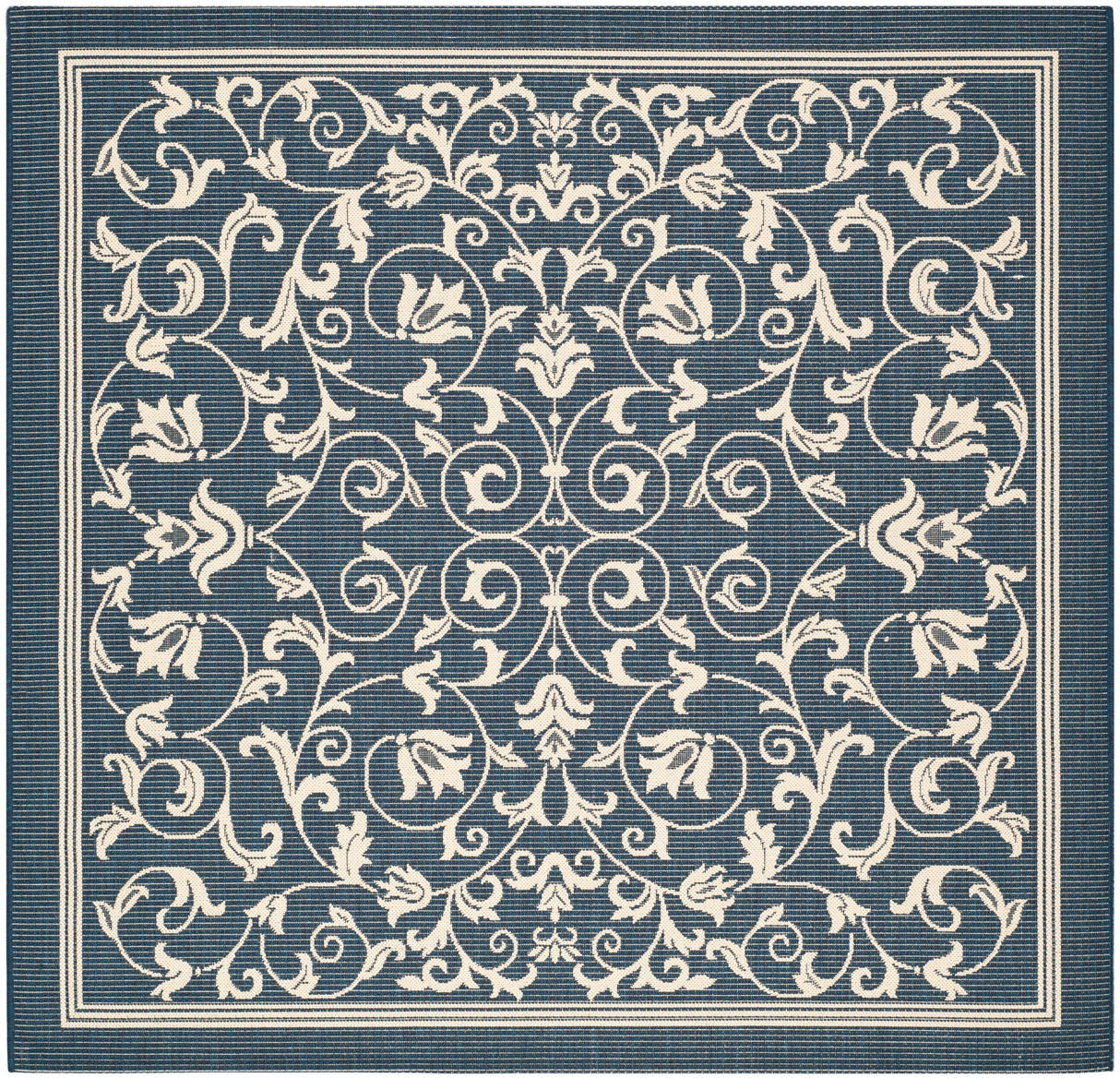 Safavieh Courtyard Cy2098 Navy/Beige Rug - Safavieh - cy2098 - 268 - 4sq