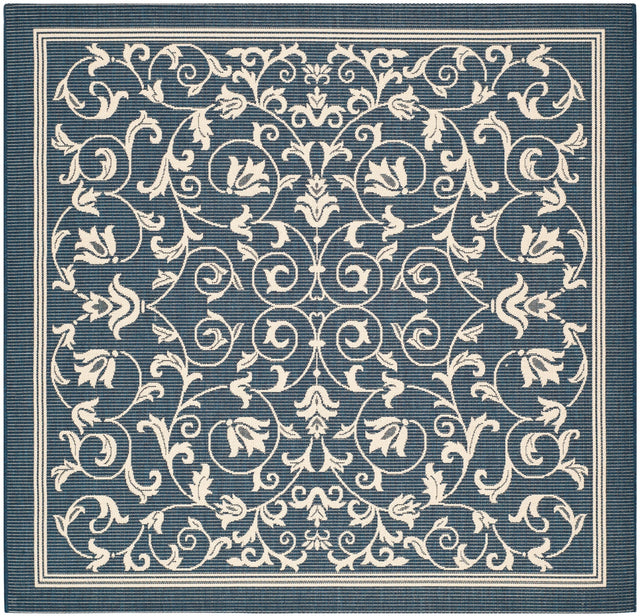 Safavieh Courtyard Cy2098 Navy/Beige Rug - Safavieh - cy2098 - 268 - 4sq