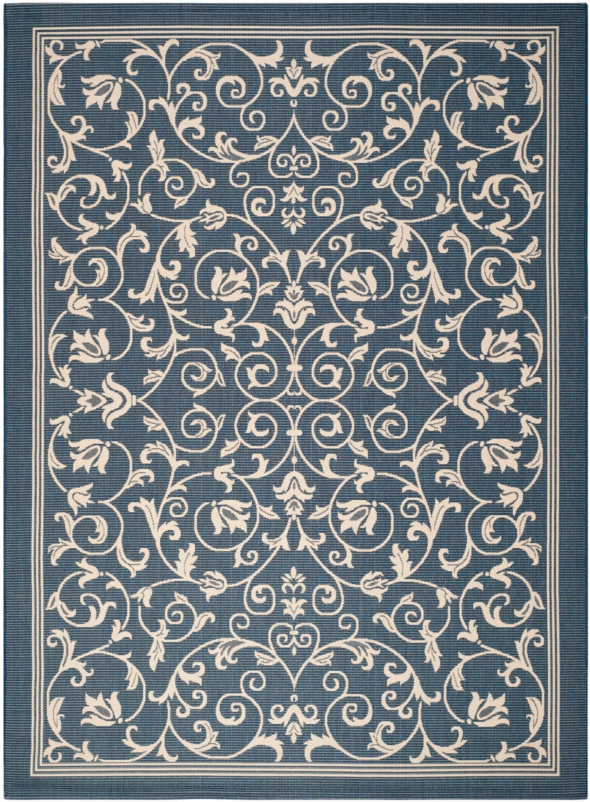 Safavieh Courtyard Cy2098 Navy/Beige Rug - Safavieh - cy2098 - 268 - 810