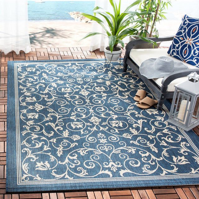 Safavieh Courtyard Cy2098 Navy/Beige Rug - Safavieh - cy2098 - 268 - 810