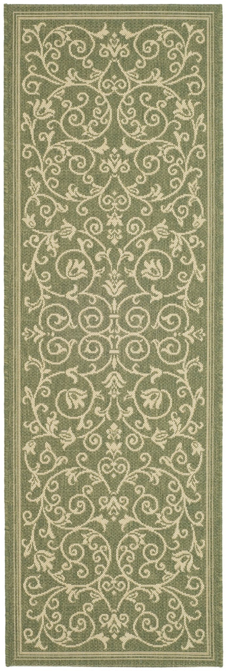 Safavieh Courtyard Cy2098 Olive/Natural Rug - Safavieh - cy2098 - 1e06 - 28