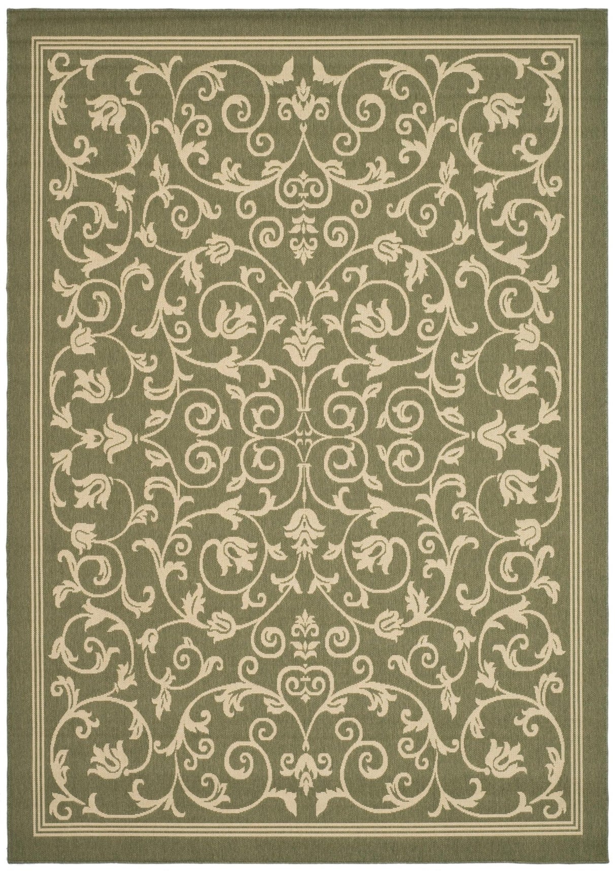 Safavieh Courtyard Cy2098 Olive/Natural Rug - Safavieh - cy2098 - 1e06 - 28