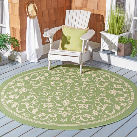 Safavieh Courtyard Cy2098 Olive/Natural Rug - Safavieh - cy2098 - 1e06 - 4r