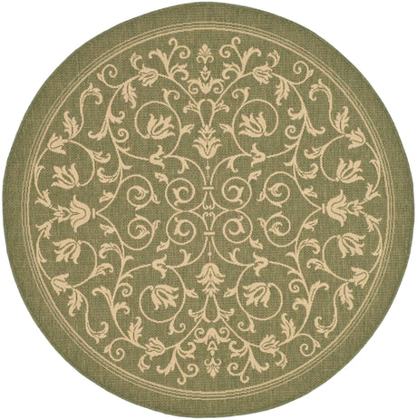 Safavieh Courtyard Cy2098 Olive/Natural Rug - Safavieh - cy2098 - 1e06 - 4r