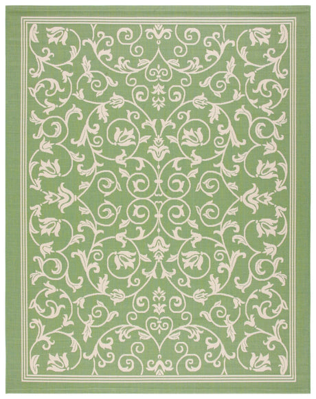 Safavieh Courtyard Cy2098 Olive/Natural Rug - Safavieh - cy2098 - 1e06 - 4r