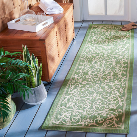 Safavieh Courtyard Cy2098 Olive/Natural Rug - Safavieh - cy2098 - 1e06 - 4r