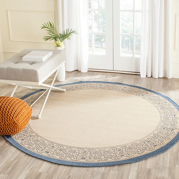 Safavieh Courtyard cy2099 - 3101 Natural / Blue Rugs - Safavieh - cy2099 - 3101 - 2