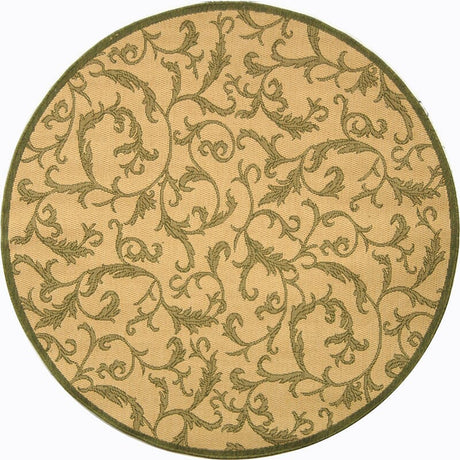 Safavieh Courtyard cy2653 - 1e01 Natural / Olive Rugs - Safavieh - cy2653 - 1e01 - 6