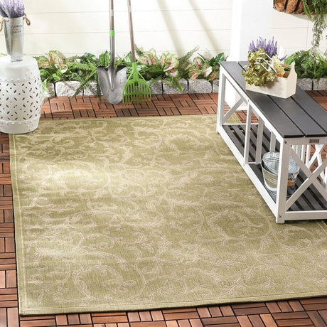 Safavieh Courtyard cy2653 - 1e06 Olive / Natural Rugs - Safavieh - cy2653 - 1e06 - 0