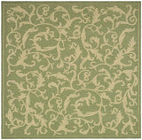 Safavieh Courtyard cy2653 - 1e06 Olive / Natural Rugs - Safavieh - cy2653 - 1e06 - 7sq