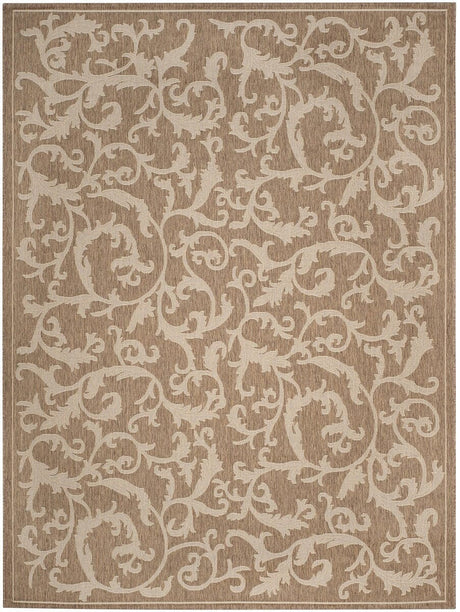 Safavieh Courtyard cy2653 - 3009 Brown / Natural Rugs - Safavieh - cy2653 - 3009 - 5r