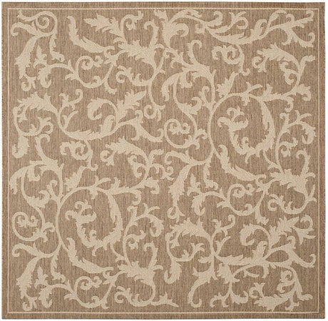 Safavieh Courtyard cy2653 - 3009 Brown / Natural Rugs - Safavieh - cy2653 - 3009 - 7sq