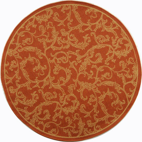 Safavieh Courtyard cy2653 - 3202 Terracotta / Natural Rugs - Safavieh - cy2653 - 3202 - 6