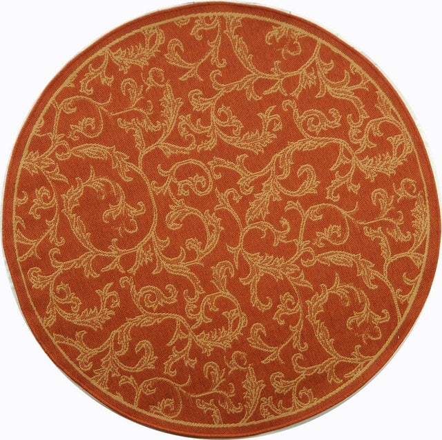 Safavieh Courtyard cy2653 - 3202 Terracotta / Natural Rugs - Safavieh - cy2653 - 3202 - 6