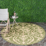 Safavieh Courtyard cy2663 - 1e06 Olive / Natural Rugs - Safavieh - cy2663 - 1e06 - 7sq