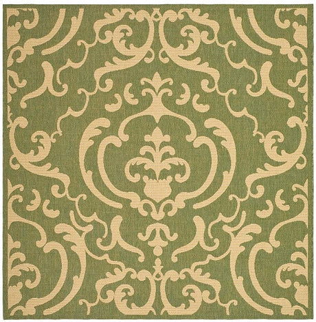 Safavieh Courtyard cy2663 - 1e06 Olive / Natural Rugs - Safavieh - cy2663 - 1e06 - 7sq