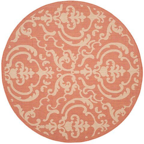 Safavieh Courtyard cy2663 - 3202 Terracotta / Natural Rugs - Safavieh - cy2663 - 3202 - 2