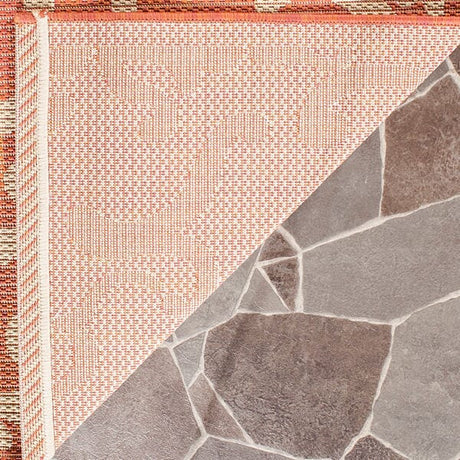 Safavieh Courtyard cy2663 - 3202 Terracotta / Natural Rugs - Safavieh - cy2663 - 3202 - 2