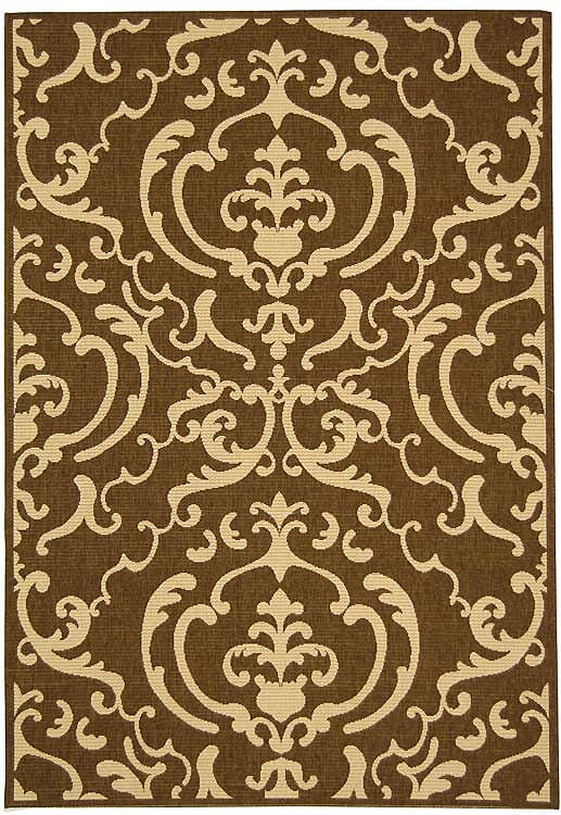 Safavieh Courtyard cy2663 - 3409 Chocolate / Natural Rugs - Safavieh - cy2663 - 3409 - 2