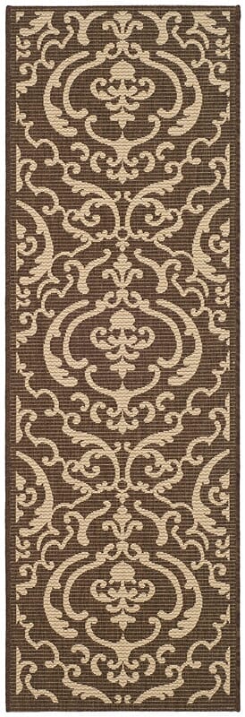 Safavieh Courtyard cy2663 - 3409 Chocolate / Natural Rugs - Safavieh - cy2663 - 3409 - 27