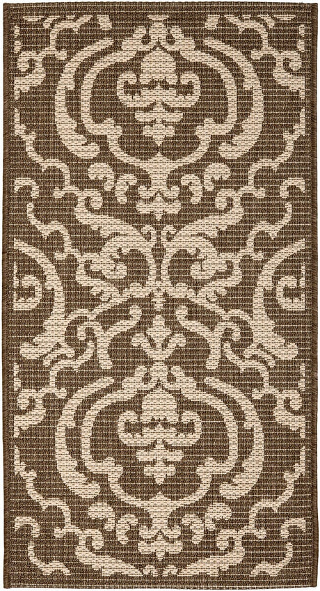 Safavieh Courtyard cy2663 - 3409 Chocolate / Natural Rugs - Safavieh - cy2663 - 3409 - 5r