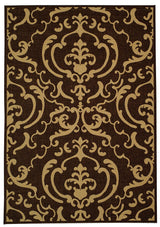 Safavieh Courtyard cy2663 - 3409 Chocolate / Natural Rugs - Safavieh - cy2663 - 3409 - 5r