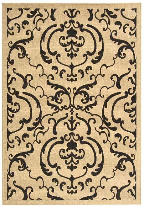 Safavieh Courtyard cy2663 - 3901 Sand / Black Rugs - Safavieh - cy2663 - 3901 - 2