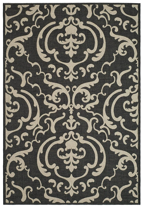 Safavieh Courtyard cy2663 - 3908 Sand / Black Rugs - Safavieh - cy2663 - 3908 - 2