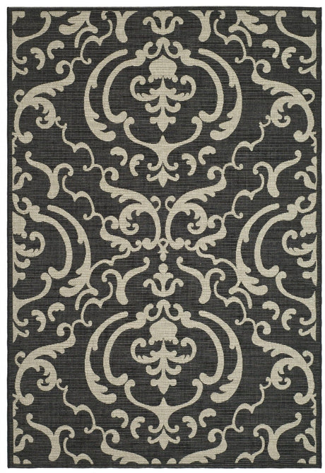 Safavieh Courtyard cy2663 - 3908 Sand / Black Rugs - Safavieh - cy2663 - 3908 - 7r